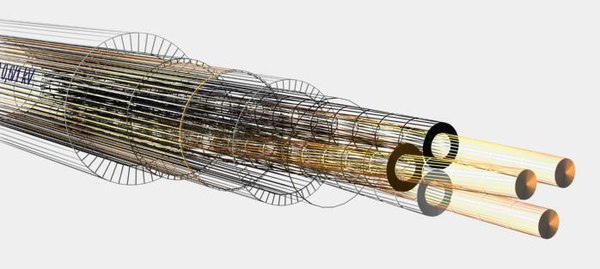 emc mbzh 0 6-1 3d model - EMC mbzh 0,6-1 kV 3x25 + afas16 mm2.max by Cable Master
